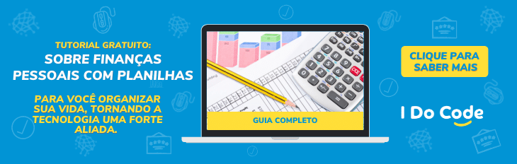 Banner tutorial para organizacao de financas pessoais