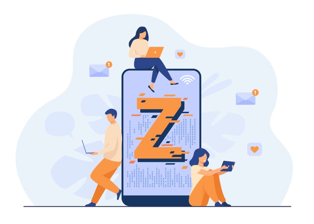geração-Z - imagem de um celular com um z
